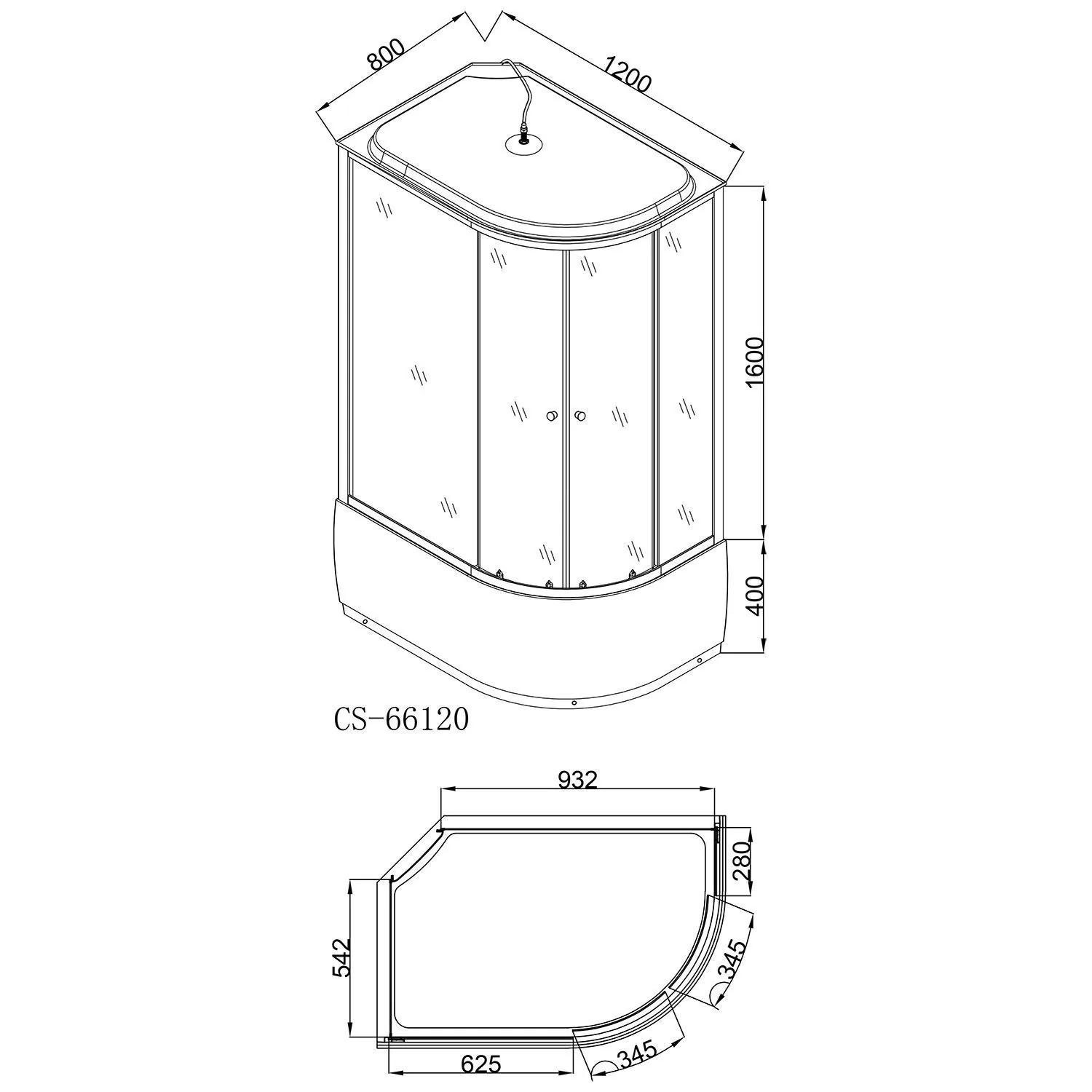 Душевая кабина Loranto Sunway 120х80 Белый / Тонированное CS-66120L G 120*80*215 Душевая кабина Loranto Sunway 120х80 Белый / Тонированное CS-66120L G 120*80*215 — изображение 4
