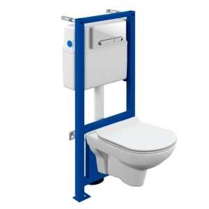 Инсталляция Cersanit Link Pro с унитазом City CO DPL EO Slim и кнопкой смыва Estetica Белый 64277 Инсталляция Cersanit Link Pro с унитазом City CO DPL EO Slim и кнопкой смыва Estetica Белый 64277