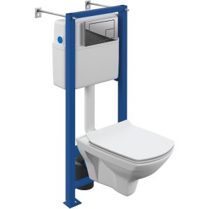 Инсталляция Cersanit Vector с унитазом Carina XL CO DPL EO slim и кнопкой смыва Corner Хром глянцевый 64441 Инсталляция Cersanit Vector с унитазом Carina XL CO DPL EO slim и кнопкой смыва Corner Хром глянцевый 64441
