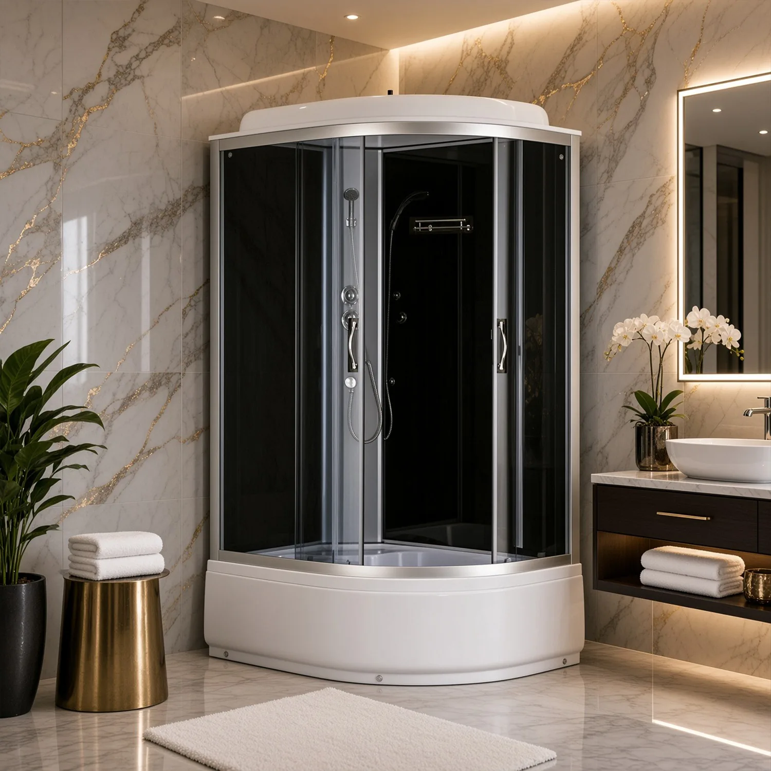 Душевая кабина Loranto Sunway 120х80 Белый / Тонированное CS-66120L G 120*80*215 Душевая кабина Loranto Sunway 120х80 Белый / Тонированное CS-66120L G 120*80*215 — изображение 3
