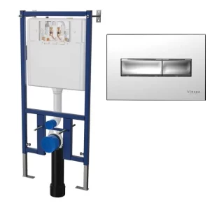 Инсталляция Vincea 450 для скрытого монтажа + клавиша смыва 732 Хром глянцевый VIS-450+VFP-732CH