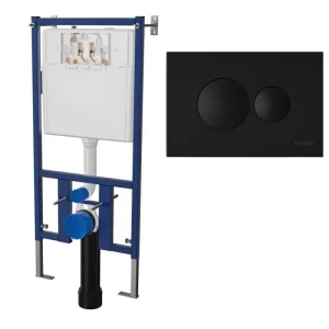 Инсталляция Vincea 450 для скрытого монтажа + клавиша смыва 731 Черный матовый VIS-450+VFP-731MB
