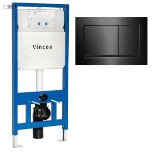 Инсталляция Vincea 601 для скрытого монтажа + клавиша смыва 001 Черный матовый VIS-601+VFP-001MB Инсталляция Vincea 601 для скрытого монтажа + клавиша смыва 001 Черный матовый VIS-601+VFP-001MB