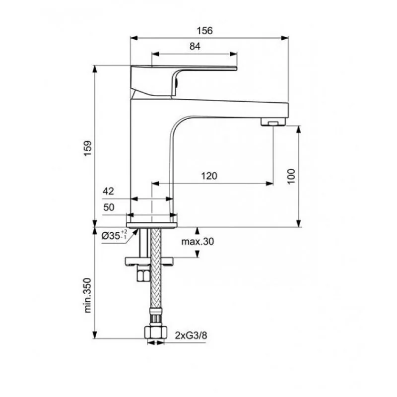 Смеситель для раковины Ideal Standard BC553AA Смеситель для раковины Ideal Standard BC553AA — изображение 2