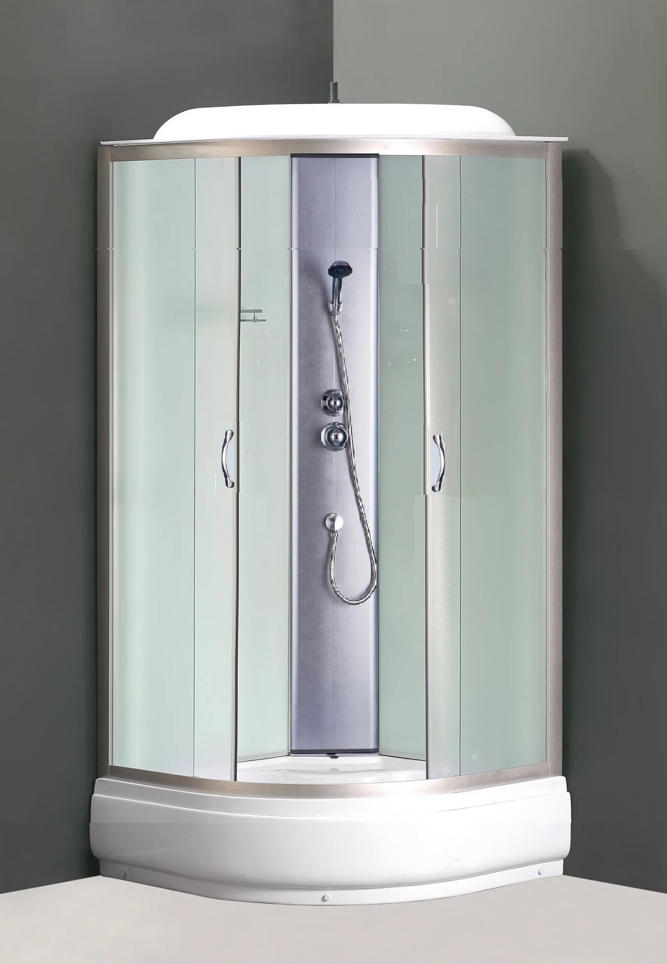 Душевая кабина округлая Loranto 90×90 хром CS-6690-25 F Душевая кабина округлая Loranto 90×90 хром CS-6690-25 F — изображение 2