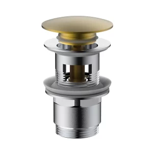 Донный клапан Vincea DPU click-clack Золото матовое DPU-1B01BG Донный клапан Vincea DPU click-clack Золото матовое DPU-1B01BG